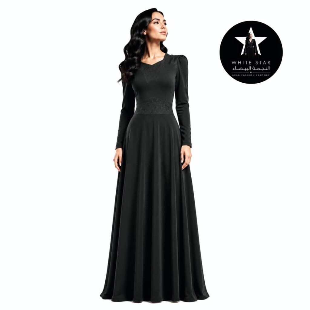 Luxury long evening dress fashion collection