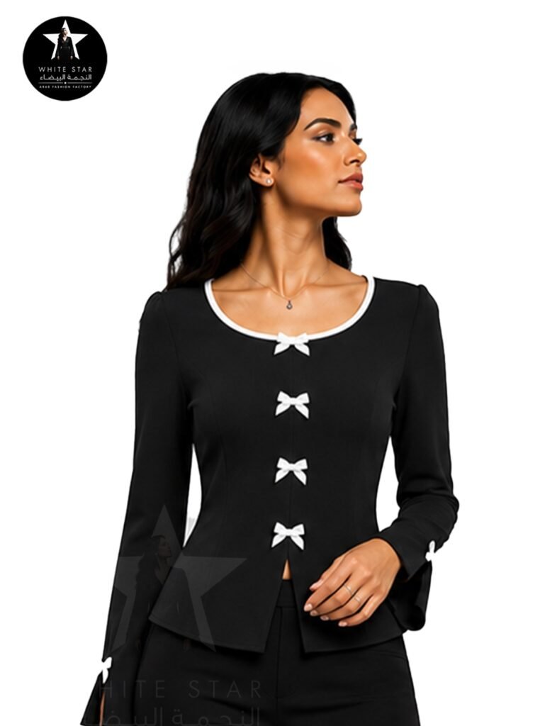كنزة نسائية أنيقة بأكمام طويلة
